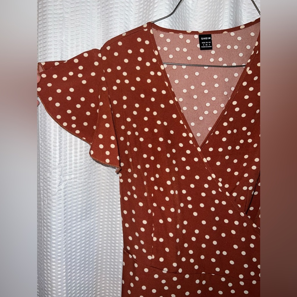Orange Wrap Dress